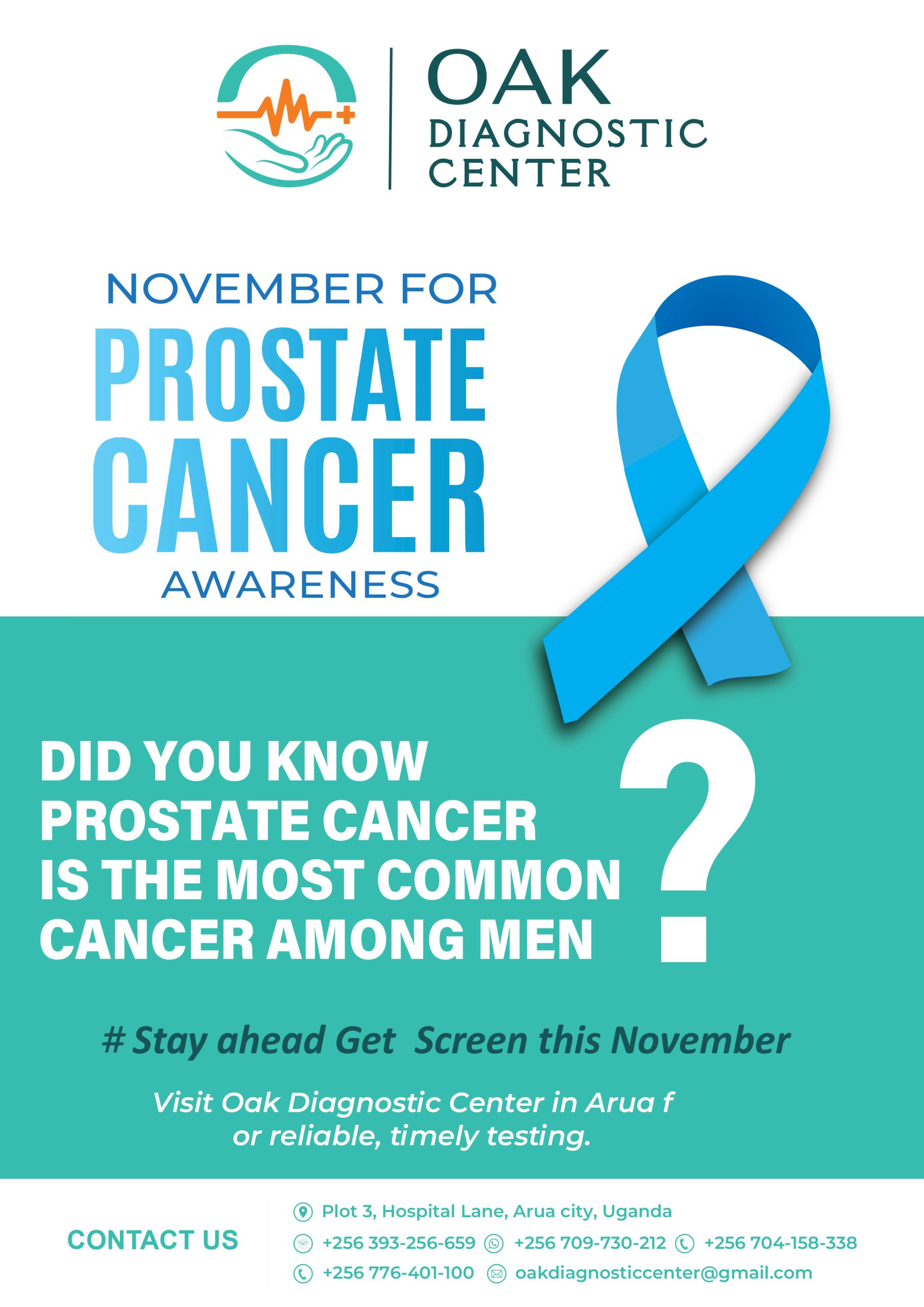 MALE NOVEMBER FOR PROSTATE CANCER AWARENESS